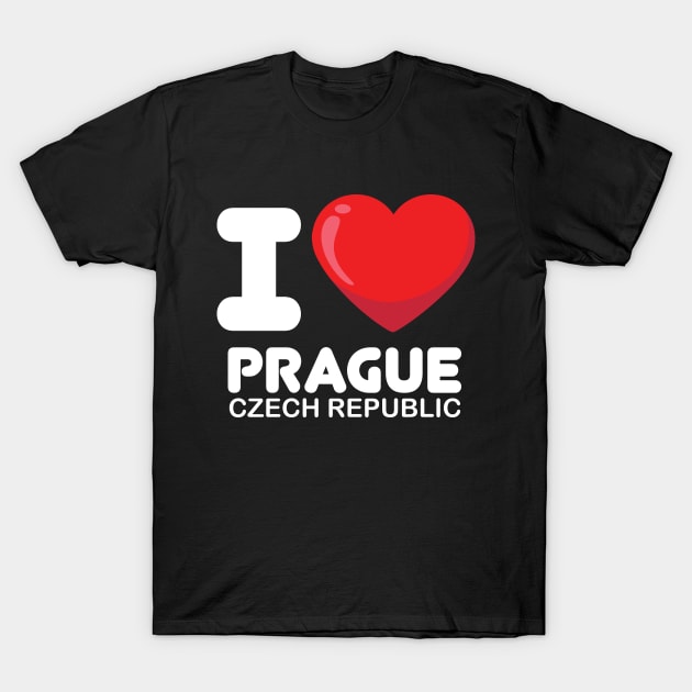 i love prague czech republic T-Shirt by ThyShirtProject - Affiliate